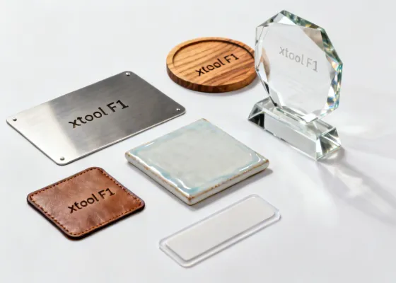 Over 300 compatible materials including metal, wood, glass, leather, and ceramic