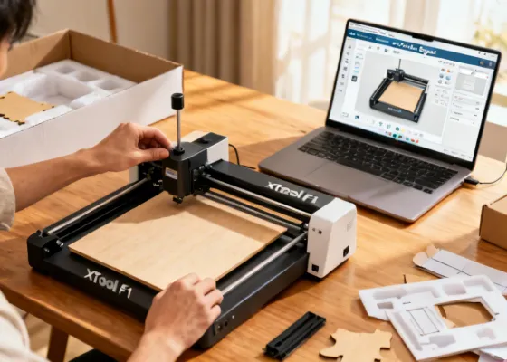 Easy setup: unbox and engrave your first project within 30 minutes