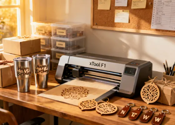 Personalized gift business using xTool F1 for custom engraving